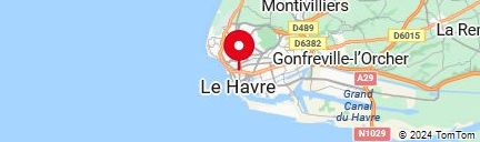Map of Le Havre,France